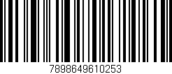 Código de barras (EAN, GTIN, SKU, ISBN): '7898649610253'