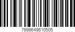 Código de barras (EAN, GTIN, SKU, ISBN): '7898649610505'