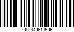 Código de barras (EAN, GTIN, SKU, ISBN): '7898649610536'