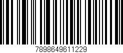 Código de barras (EAN, GTIN, SKU, ISBN): '7898649611229'