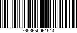 Código de barras (EAN, GTIN, SKU, ISBN): '7898650061914'