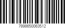 Código de barras (EAN, GTIN, SKU, ISBN): '7898650063512'