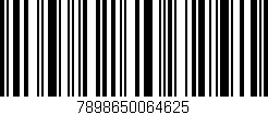 Código de barras (EAN, GTIN, SKU, ISBN): '7898650064625'