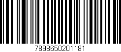 Código de barras (EAN, GTIN, SKU, ISBN): '7898650201181'