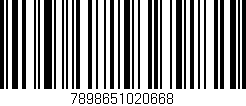 Código de barras (EAN, GTIN, SKU, ISBN): '7898651020668'
