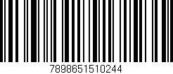 Código de barras (EAN, GTIN, SKU, ISBN): '7898651510244'