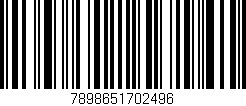 Código de barras (EAN, GTIN, SKU, ISBN): '7898651702496'