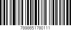 Código de barras (EAN, GTIN, SKU, ISBN): '7898651780111'