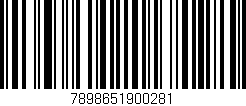Código de barras (EAN, GTIN, SKU, ISBN): '7898651900281'