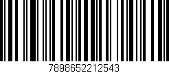 Código de barras (EAN, GTIN, SKU, ISBN): '7898652212543'