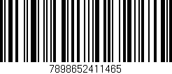 Código de barras (EAN, GTIN, SKU, ISBN): '7898652411465'