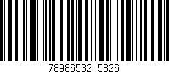 Código de barras (EAN, GTIN, SKU, ISBN): '7898653215826'