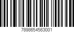 Código de barras (EAN, GTIN, SKU, ISBN): '7898654563001'