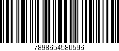 Código de barras (EAN, GTIN, SKU, ISBN): '7898654580596'