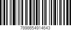 Código de barras (EAN, GTIN, SKU, ISBN): '7898654914643'