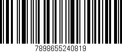Código de barras (EAN, GTIN, SKU, ISBN): '7898655240819'