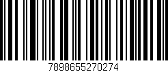 Código de barras (EAN, GTIN, SKU, ISBN): '7898655270274'