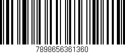 Código de barras (EAN, GTIN, SKU, ISBN): '7898656361360'