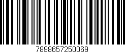 Código de barras (EAN, GTIN, SKU, ISBN): '7898657250069'