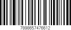 Código de barras (EAN, GTIN, SKU, ISBN): '7898657476612'
