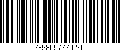 Código de barras (EAN, GTIN, SKU, ISBN): '7898657770260'