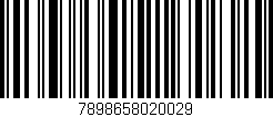Código de barras (EAN, GTIN, SKU, ISBN): '7898658020029'