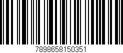 Código de barras (EAN, GTIN, SKU, ISBN): '7898658150351'