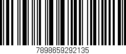 Código de barras (EAN, GTIN, SKU, ISBN): '7898659292135'