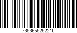 Código de barras (EAN, GTIN, SKU, ISBN): '7898659292210'