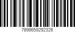 Código de barras (EAN, GTIN, SKU, ISBN): '7898659292326'