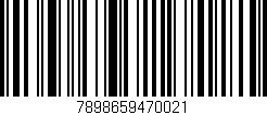 Código de barras (EAN, GTIN, SKU, ISBN): '7898659470021'