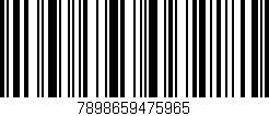 Código de barras (EAN, GTIN, SKU, ISBN): '7898659475965'