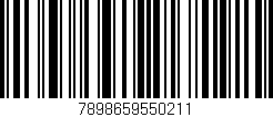 Código de barras (EAN, GTIN, SKU, ISBN): '7898659550211'