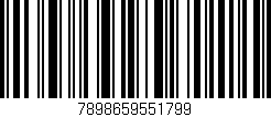 Código de barras (EAN, GTIN, SKU, ISBN): '7898659551799'