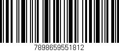Código de barras (EAN, GTIN, SKU, ISBN): '7898659551812'