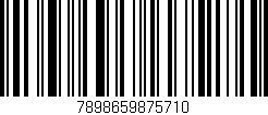 Código de barras (EAN, GTIN, SKU, ISBN): '7898659875710'