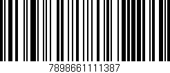 Código de barras (EAN, GTIN, SKU, ISBN): '7898661111387'