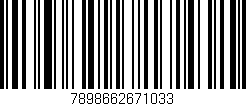 Código de barras (EAN, GTIN, SKU, ISBN): '7898662671033'