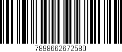 Código de barras (EAN, GTIN, SKU, ISBN): '7898662672580'