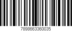 Código de barras (EAN, GTIN, SKU, ISBN): '7898663360035'