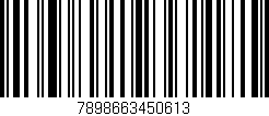 Código de barras (EAN, GTIN, SKU, ISBN): '7898663450613'