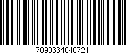 Código de barras (EAN, GTIN, SKU, ISBN): '7898664040721'
