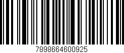 Código de barras (EAN, GTIN, SKU, ISBN): '7898664600925'