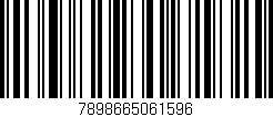 Código de barras (EAN, GTIN, SKU, ISBN): '7898665061596'