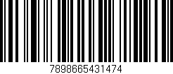 Código de barras (EAN, GTIN, SKU, ISBN): '7898665431474'