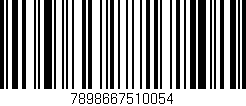 Código de barras (EAN, GTIN, SKU, ISBN): '7898667510054'