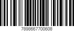 Código de barras (EAN, GTIN, SKU, ISBN): '7898667700608'