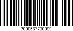 Código de barras (EAN, GTIN, SKU, ISBN): '7898667700899'