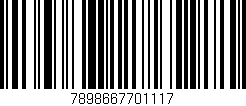 Código de barras (EAN, GTIN, SKU, ISBN): '7898667701117'