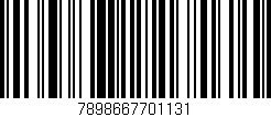 Código de barras (EAN, GTIN, SKU, ISBN): '7898667701131'